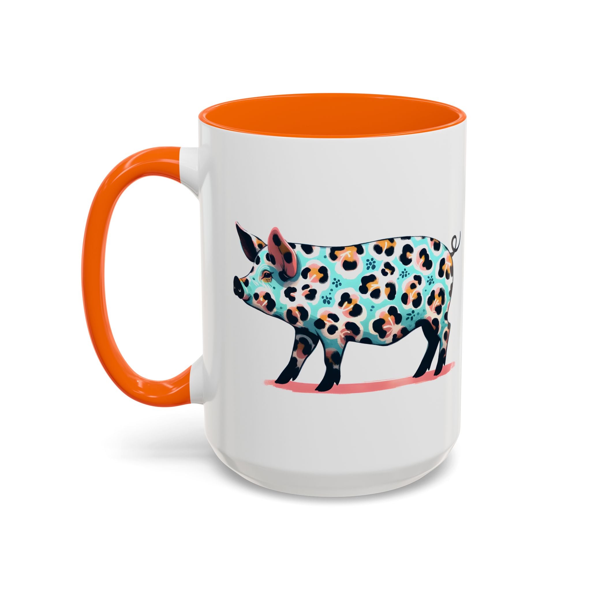 Playful Leopard Print Accent Coffee Mug | Unique Gift for Animal Lovers, Kitchen Decor, Tea Lovers, Birthday Present, Personalized Mug