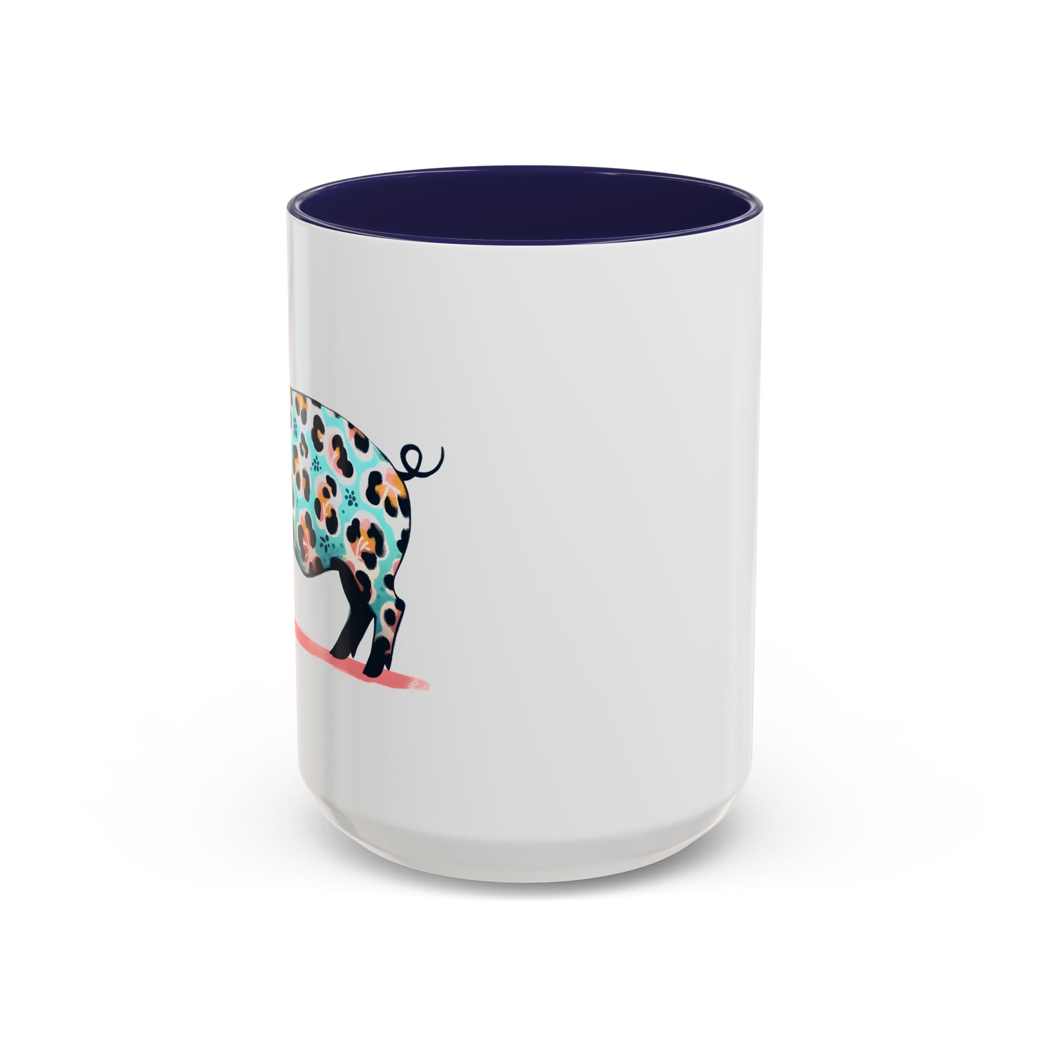 Playful Leopard Print Accent Coffee Mug | Unique Gift for Animal Lovers, Kitchen Decor, Tea Lovers, Birthday Present, Personalized Mug