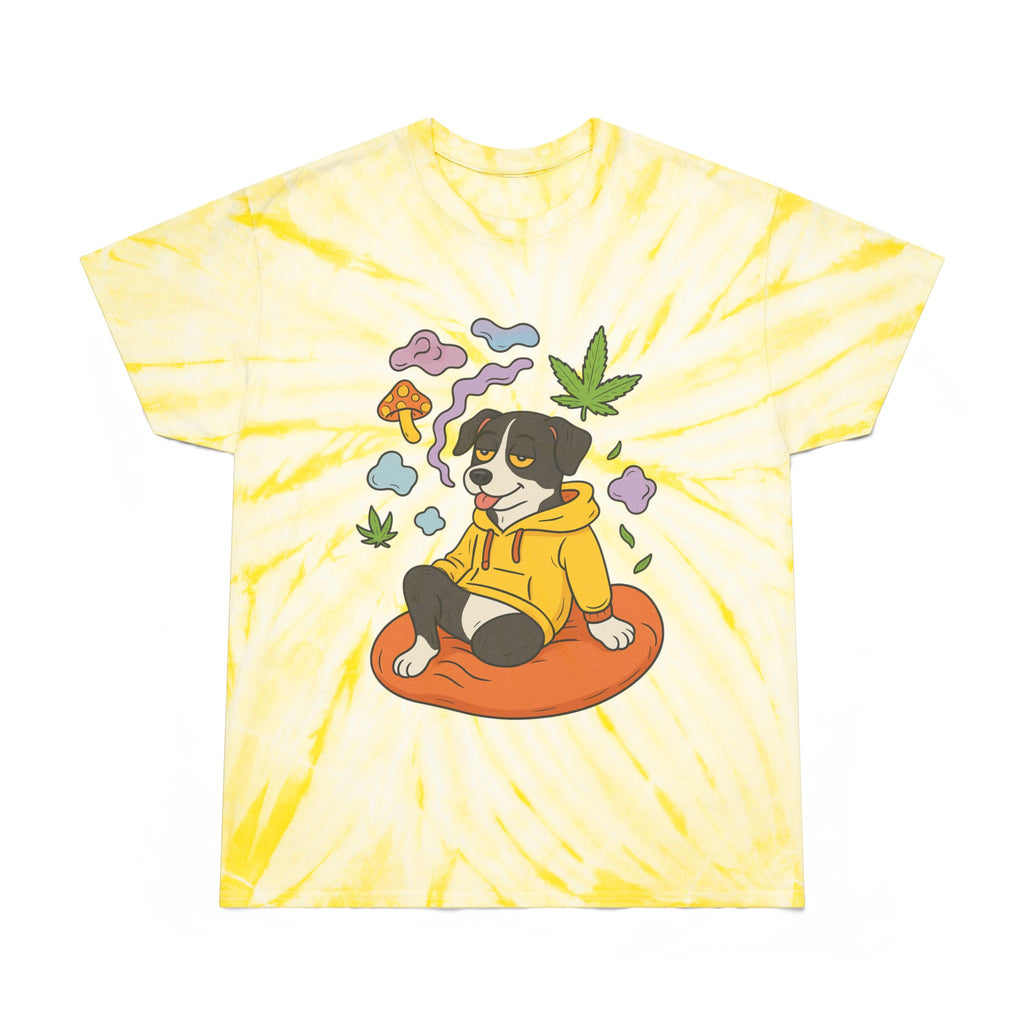 Chill Tie-Dye Tee, Cozy Fun Shirt, Summer Vibes Tee, Casual Streetwear, Unique Graphic Tee, Perfect Gift for Dog Lovers