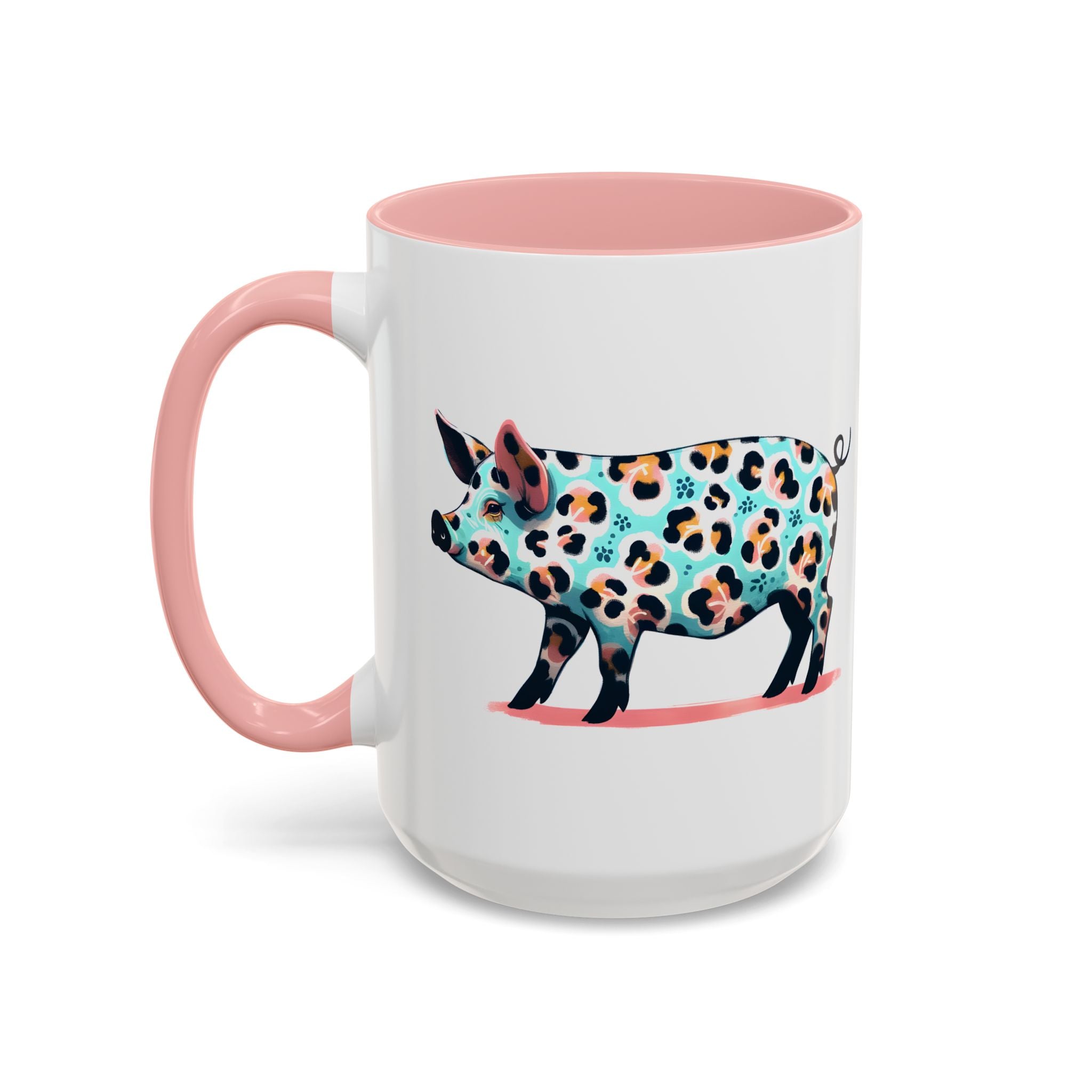 Playful Leopard Print Accent Coffee Mug | Unique Gift for Animal Lovers, Kitchen Decor, Tea Lovers, Birthday Present, Personalized Mug