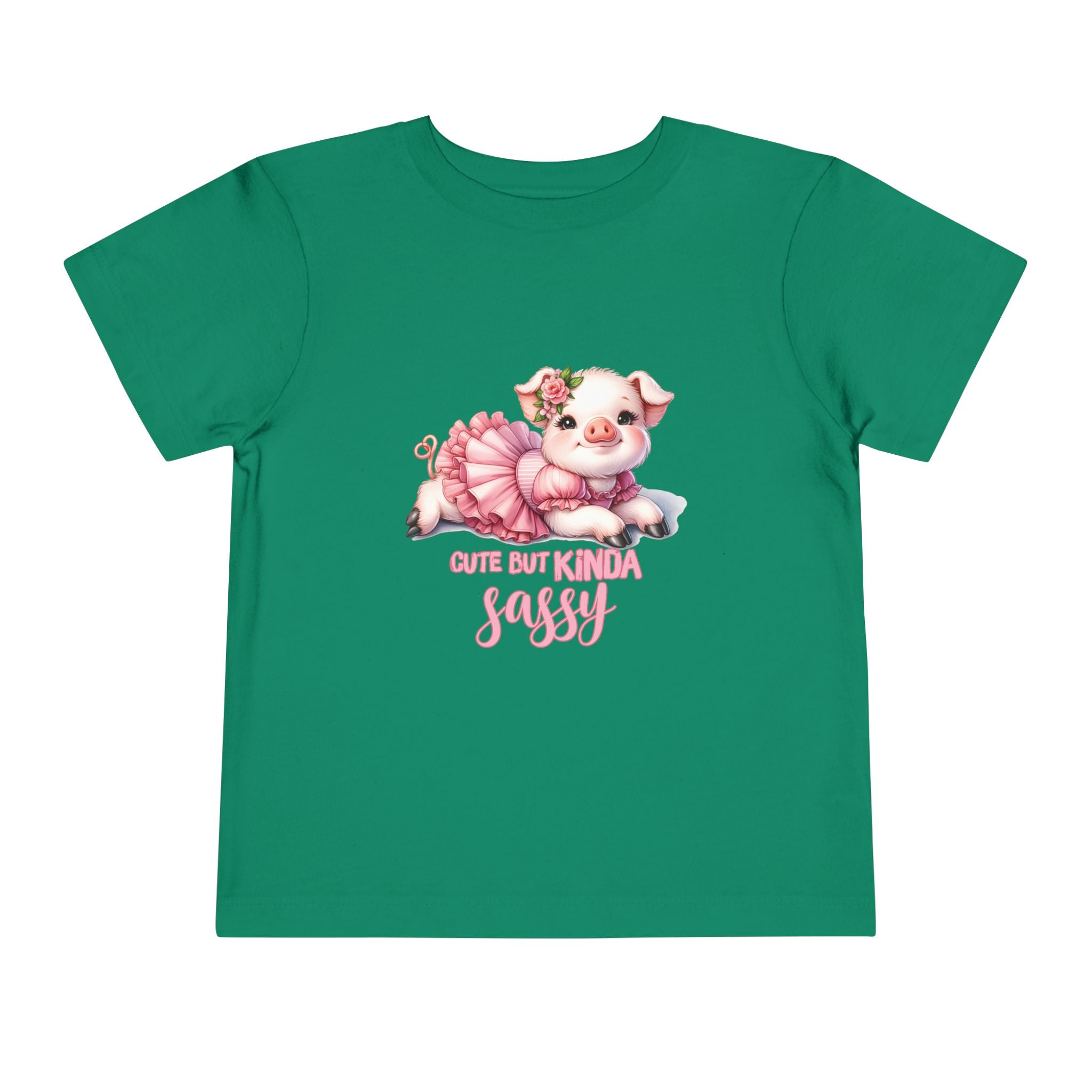 Sassy Pig Toddler Tee, Cute Kids T-Shirt, Birthday Gift, Toddler Apparel, Funny Animal Shirt, Playful Baby Tee