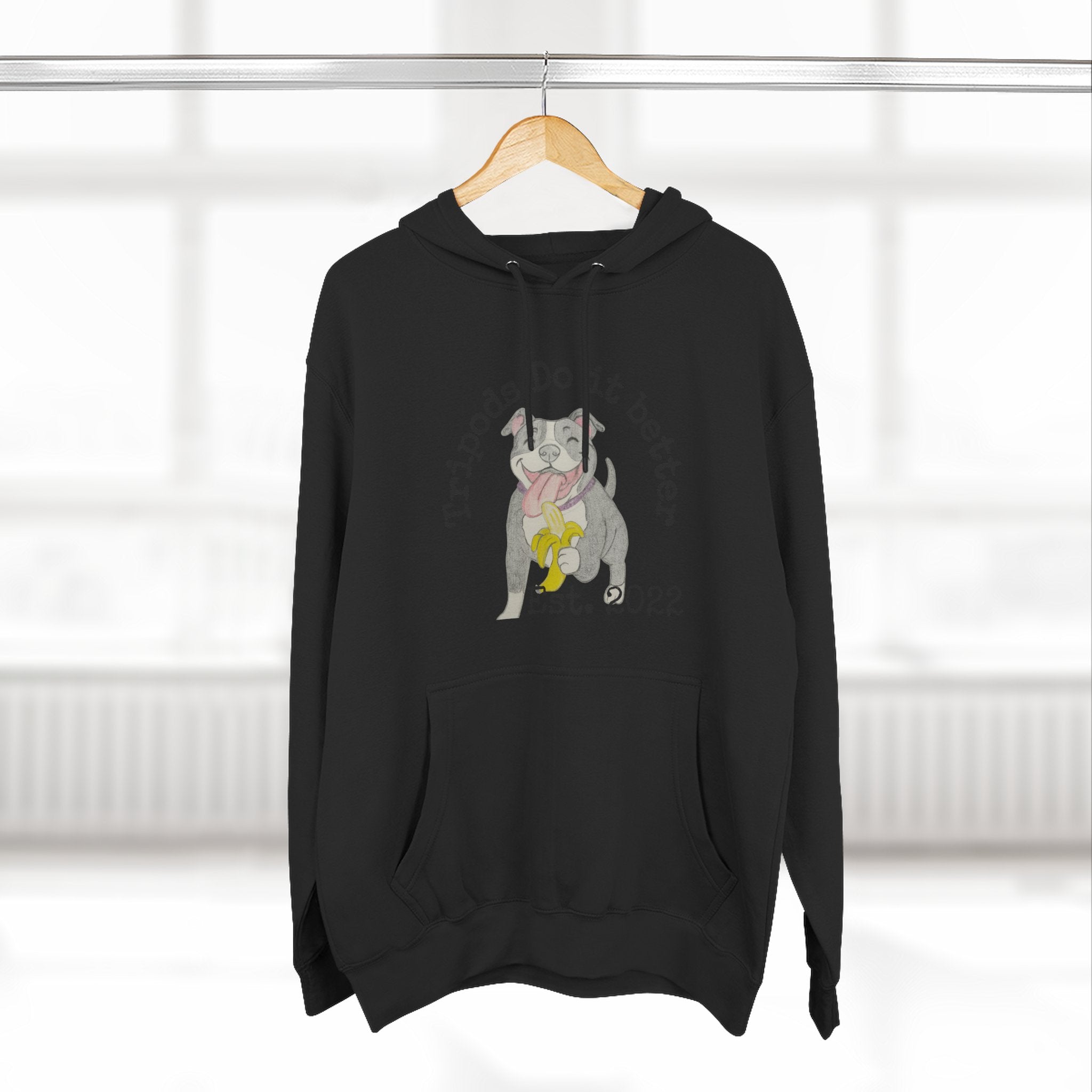 Three-Panel Fleece Hoodie - Perfect Gift for Animal Lovers, Cozy Comfort for Any Occasion, Celebrating Pets, Unique Pet Tribute [...]