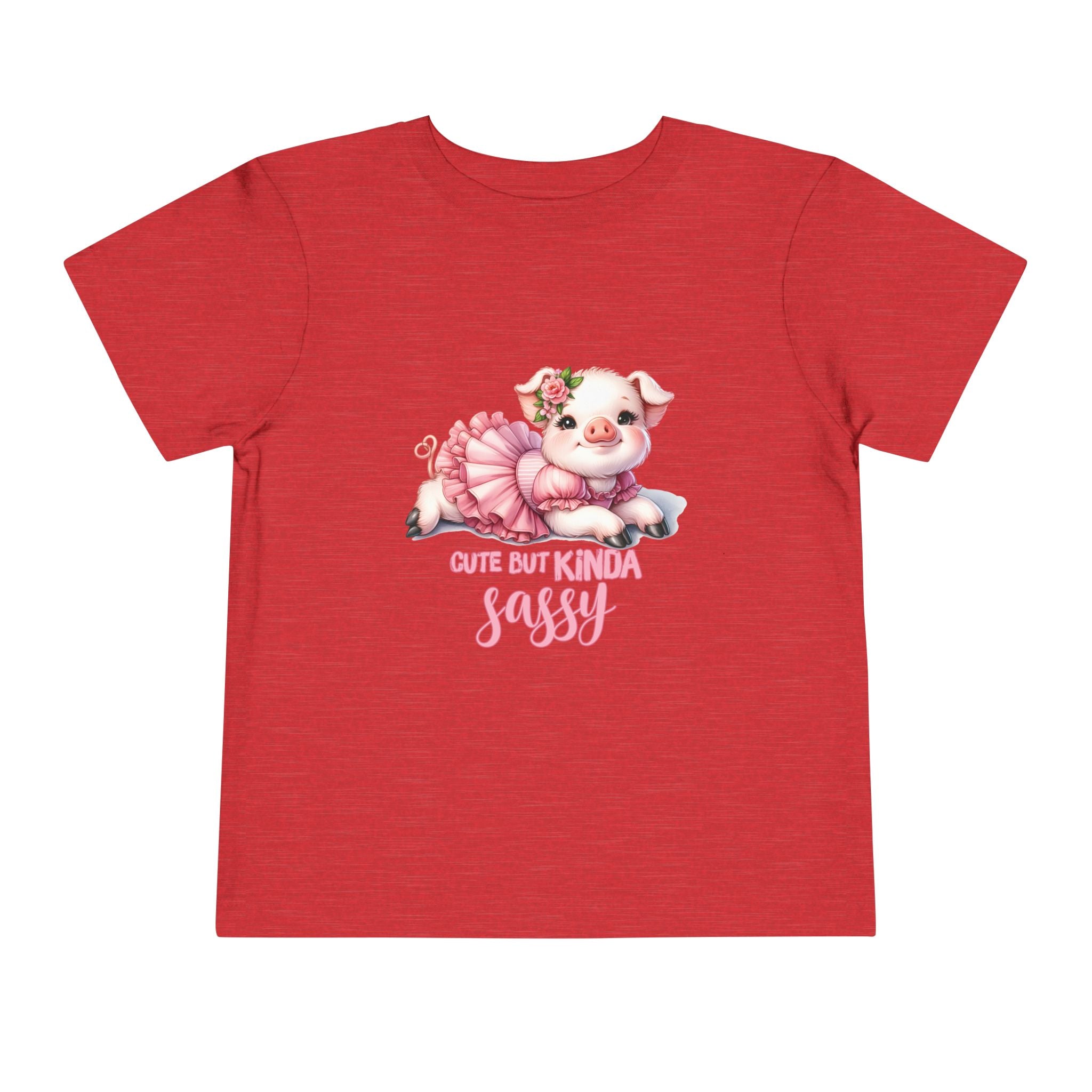 Sassy Pig Toddler Tee, Cute Kids T-Shirt, Birthday Gift, Toddler Apparel, Funny Animal Shirt, Playful Baby Tee