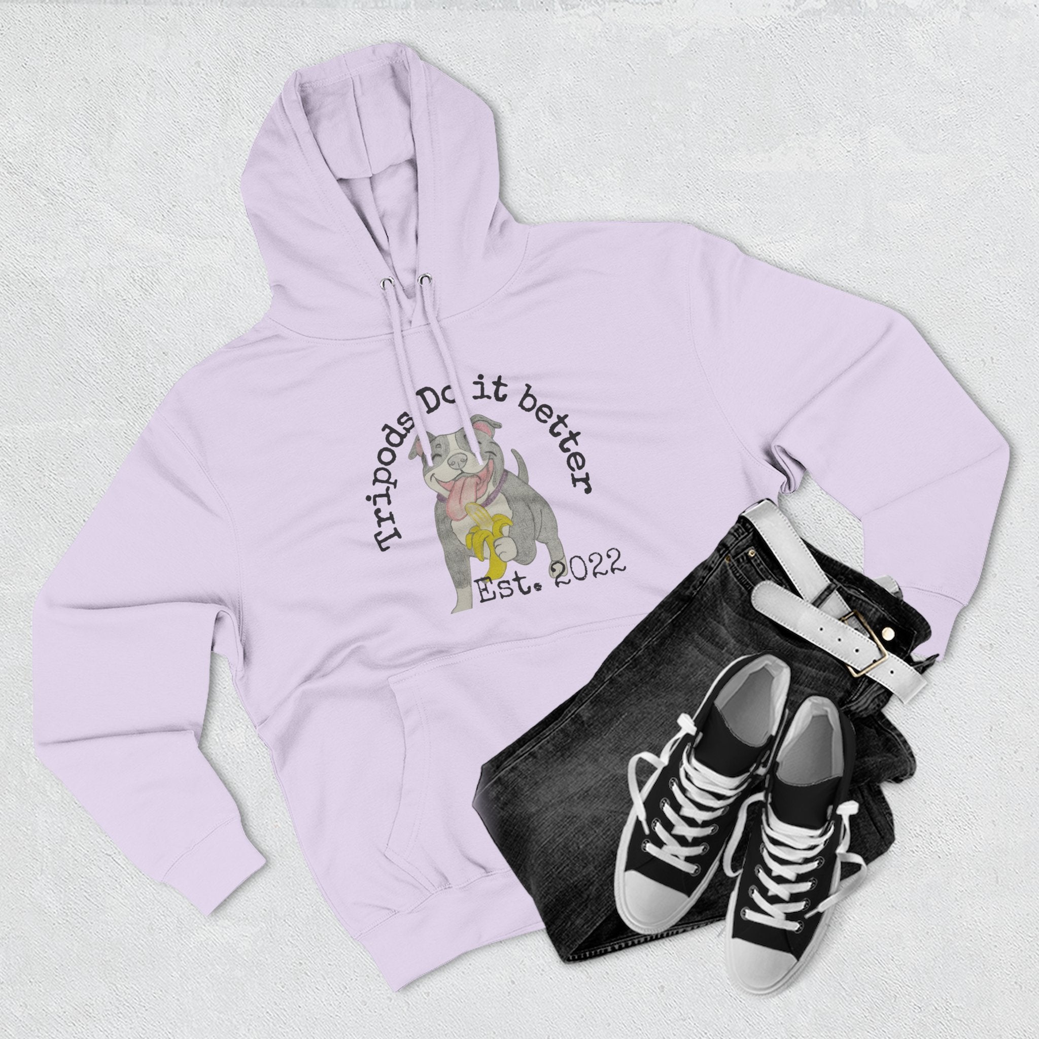 Three-Panel Fleece Hoodie - Perfect Gift for Animal Lovers, Cozy Comfort for Any Occasion, Celebrating Pets, Unique Pet Tribute [...]