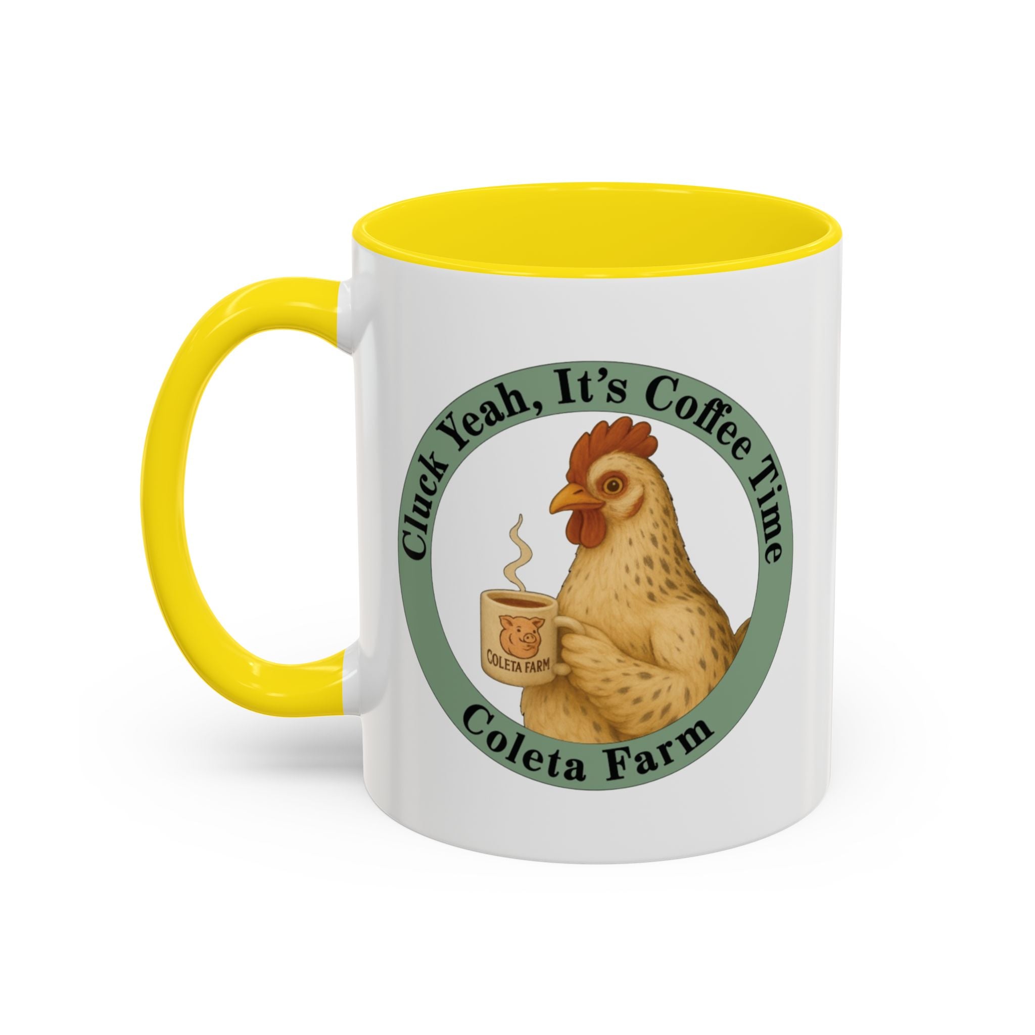 11 oz Charming Chicken Lover Coffee Mug, Gift for Cat Enthusiasts, Cozy Home Decor, Funny Cat Mug, Purrfect for Any Occasion