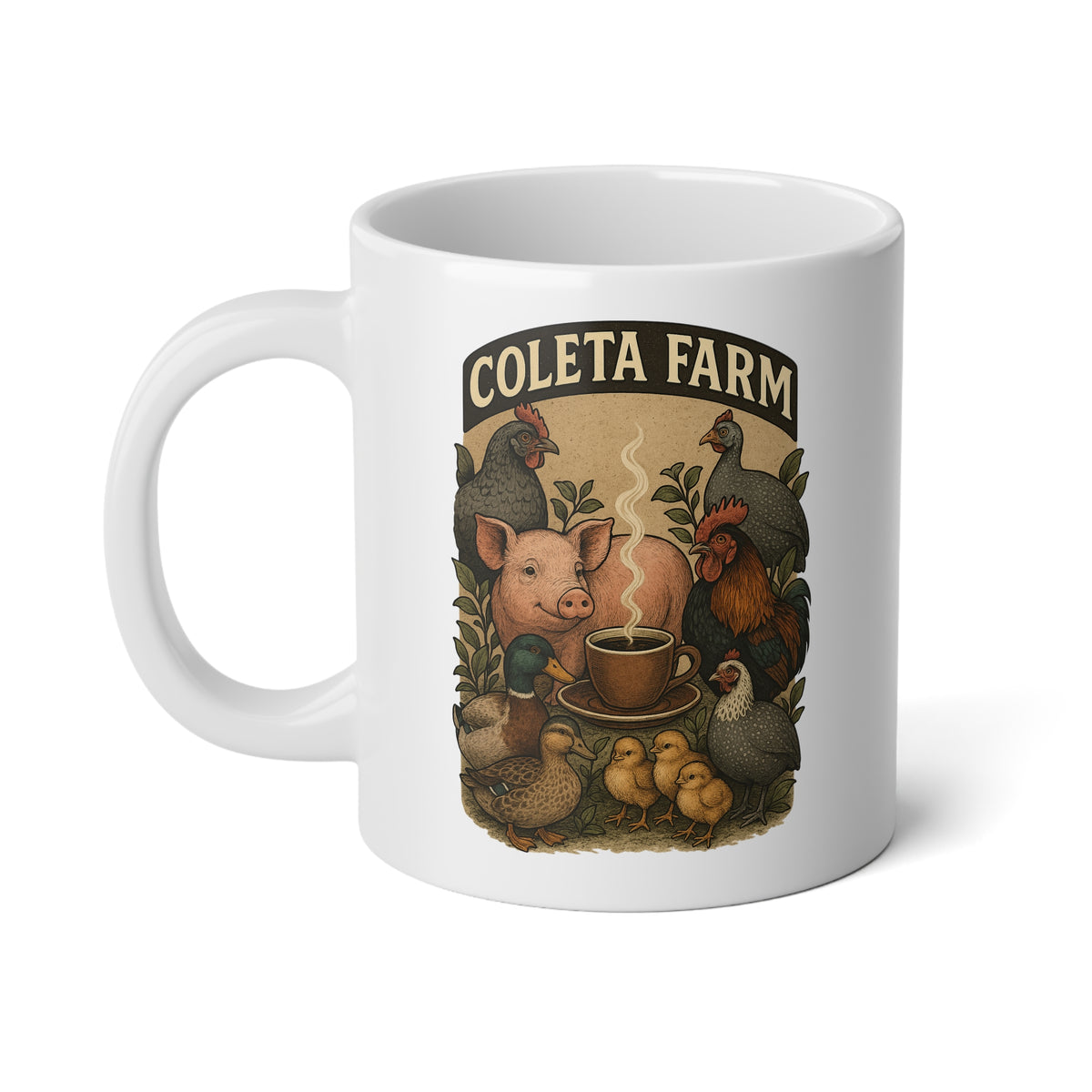 20 oz Double sided same design-Coffee Mug, Cozy Farm Vibes, Perfect for Gifts, Home Decor, Tea Lovers, Rustic Kitchenware, Farmhouse Style