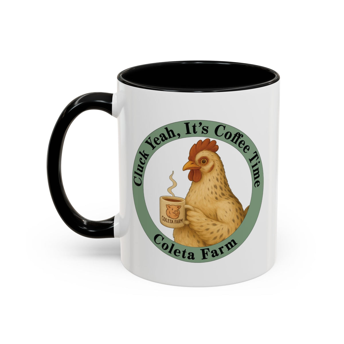 11 oz Charming Chicken Lover Coffee Mug, Gift for Cat Enthusiasts, Cozy Home Decor, Funny Cat Mug, Purrfect for Any Occasion