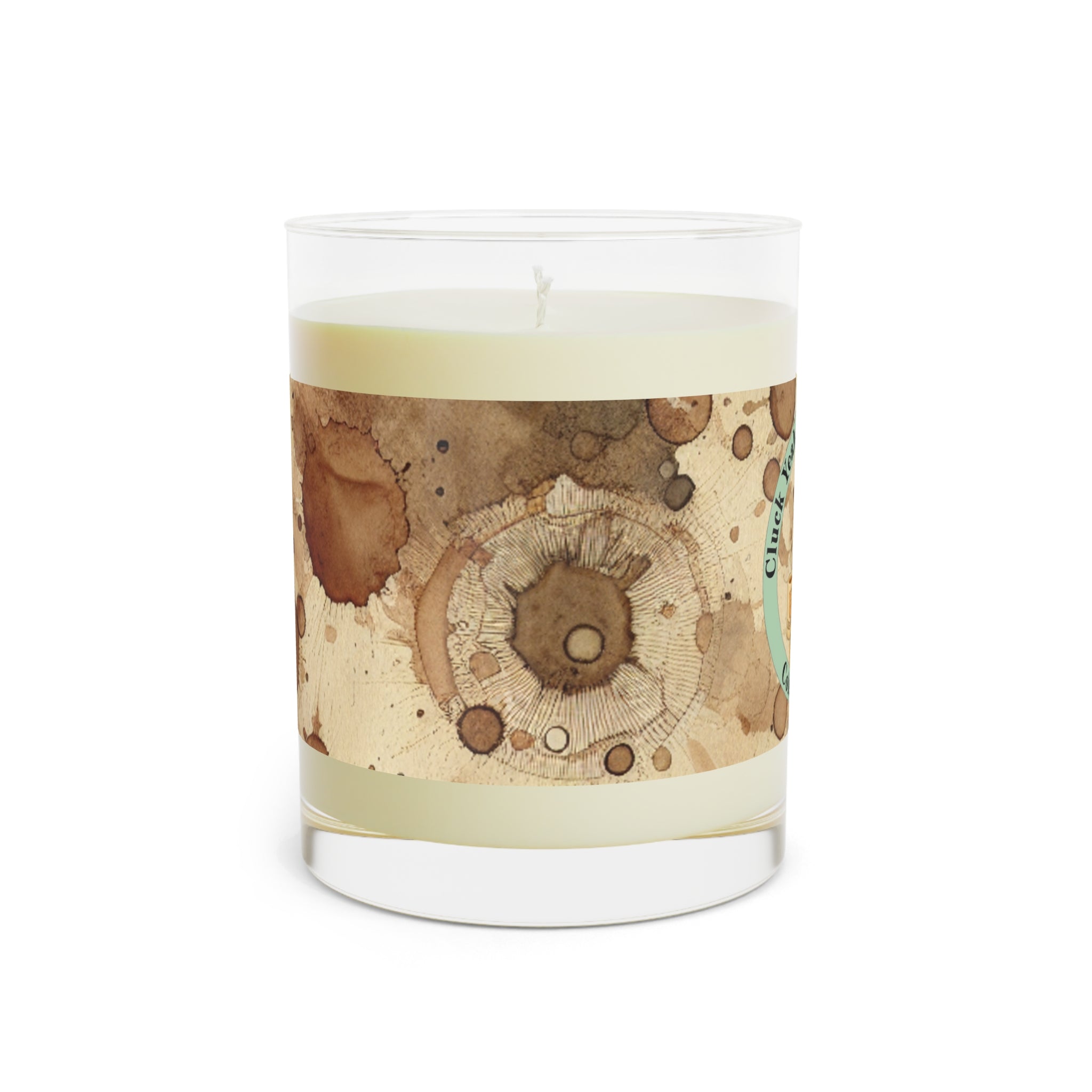 Coffee Time Scented Candle - Full Glass, 11oz, Relaxing Gift for Coffee Lovers, Home Decor, Aromatherapy, Warm Ambiance
