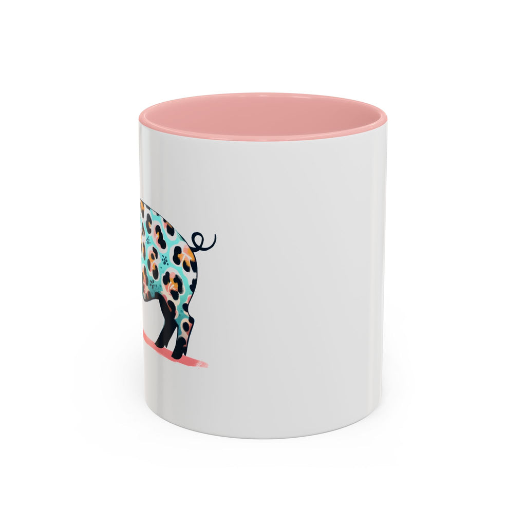 Playful Leopard Print Accent Coffee Mug | Unique Gift for Animal Lovers, Kitchen Decor, Tea Lovers, Birthday Present, Personalized Mug