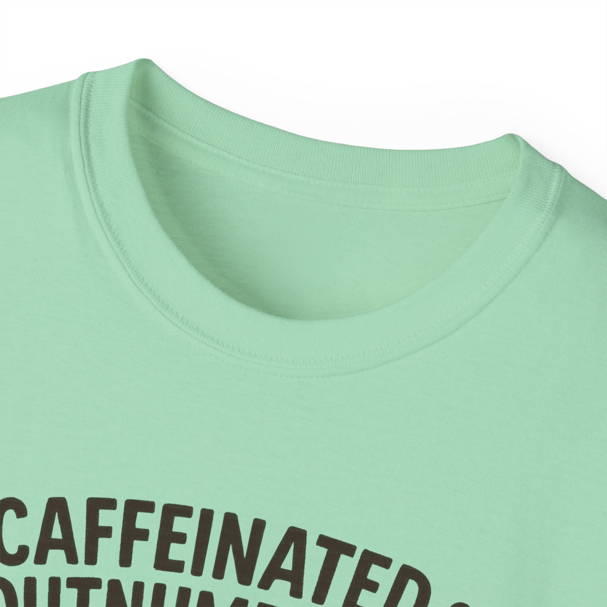 Caffeinated & Outnumbered Tee, Mom Life Shirt, Funny Parenting Tee, Gifts for Moms, Family Humor T-Shirt, Cute Kids Design