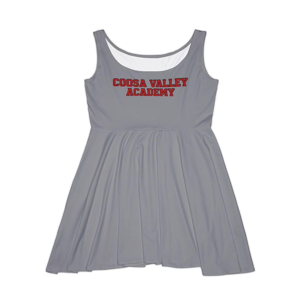 Stylish Women's Skater Dress  Coosa Valley Academy Red Text