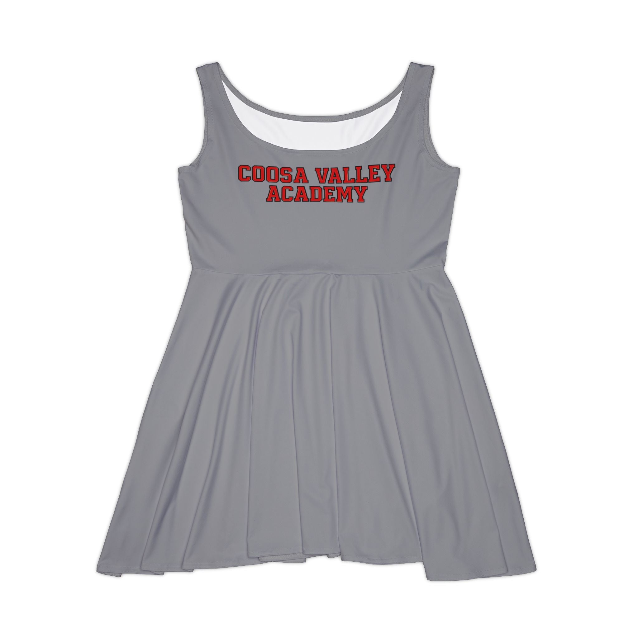 Stylish Women's Skater Dress  Coosa Valley Academy Red Text