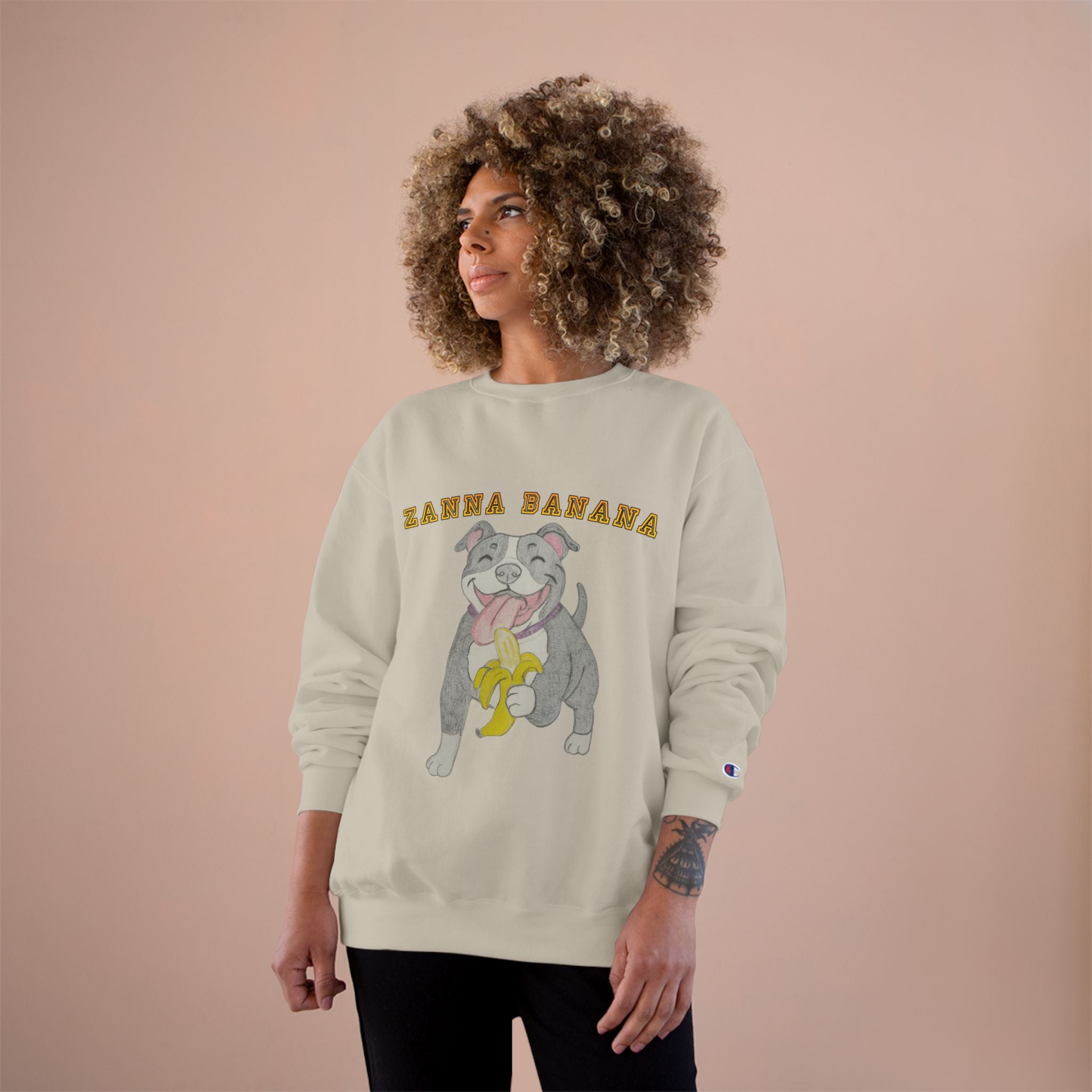 Champion Sweatshirt with Cute Dog Design, Cozy Pet Lover Gift, Funny Dog Sweatshirt, Perfect for Birthdays and Casual Wear