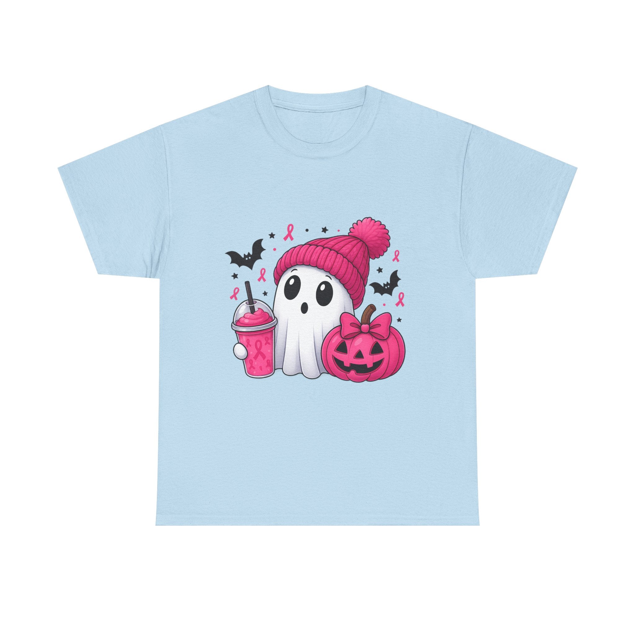 Cute Halloween Ghost Tee, Unisex Halloween Shirt, Spooky Graphic Tee, Fall Apparel, Trick or Treat Shirt, Pumpkin and Ghost Design