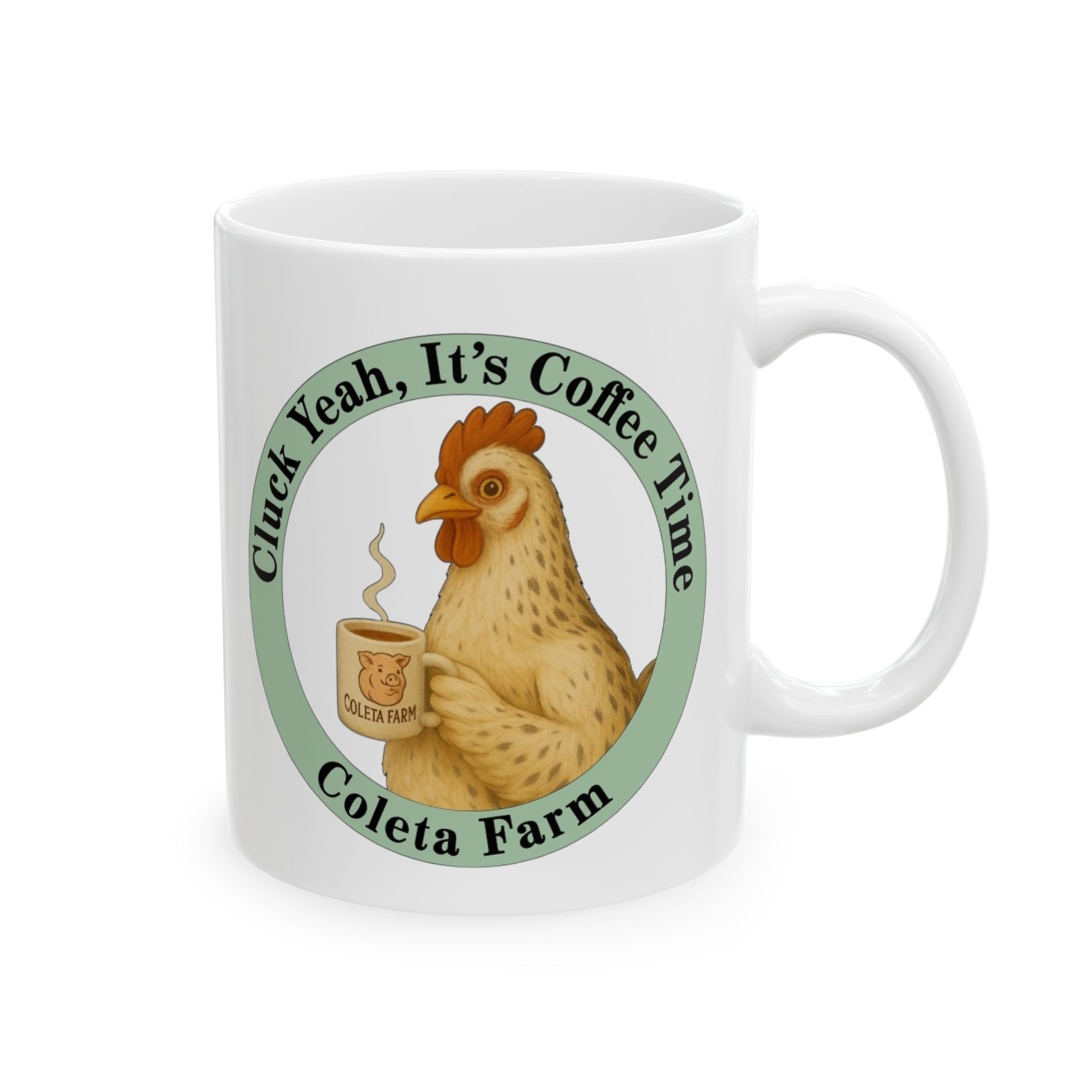 11 oz Fun Chicken Coffee Mug, Cute chicken Lover Gift, Animal Lover Cup, Funny Coffee Mug, Cat Person Presents, Unique Pet Gifts