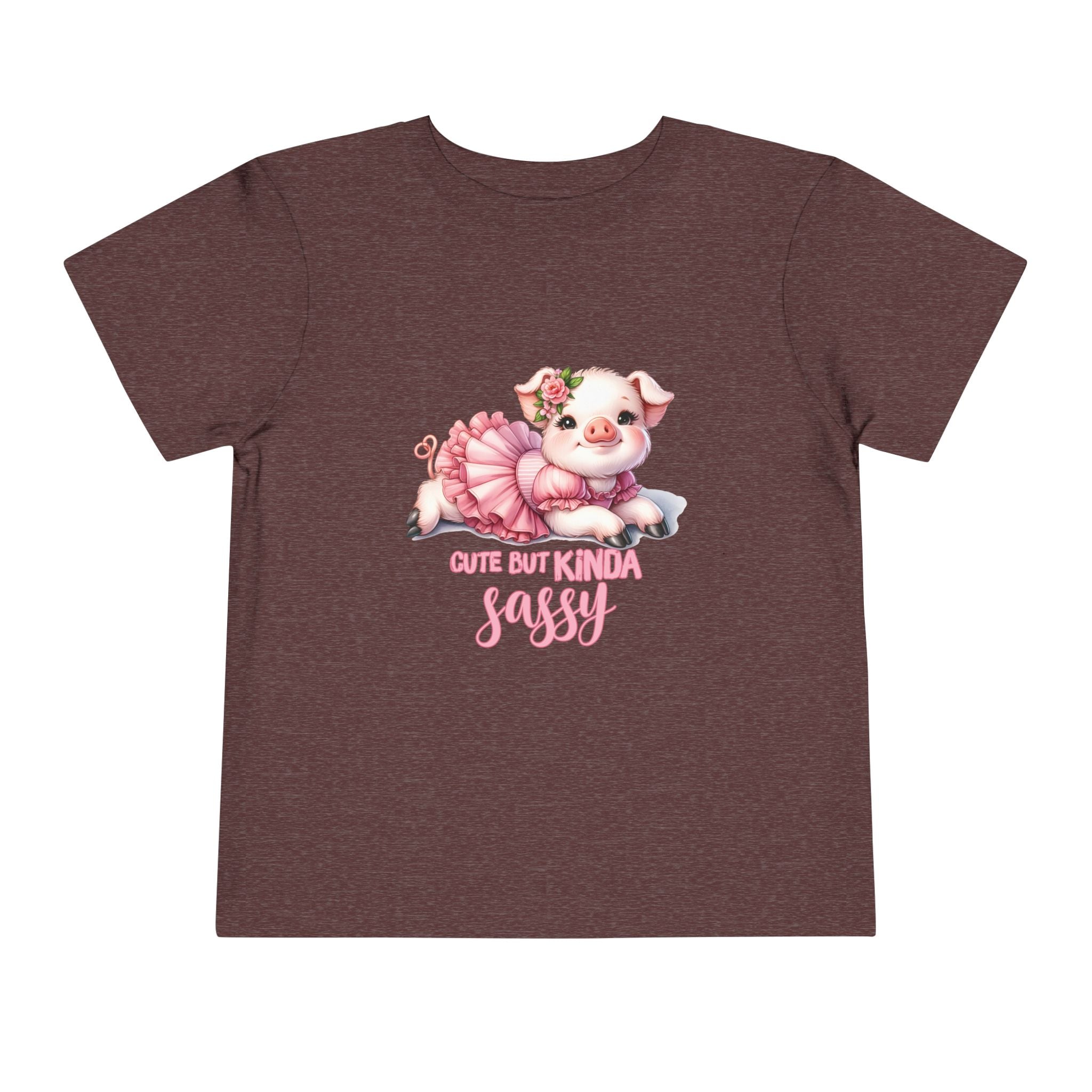 Sassy Pig Toddler Tee, Cute Kids T-Shirt, Birthday Gift, Toddler Apparel, Funny Animal Shirt, Playful Baby Tee